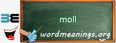 WordMeaning blackboard for moll